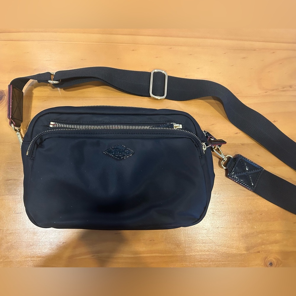 MZ Wallace Black Nylon Small Crossbody Bag
